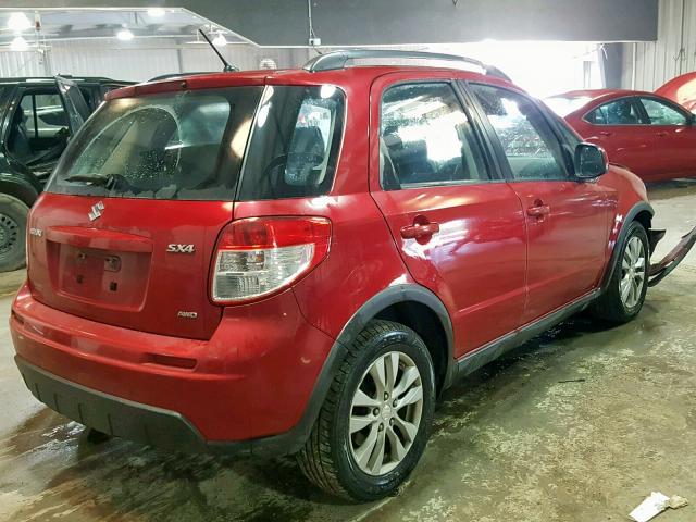 JS2YB5A30D6100854 - 2013 SUZUKI SX4 RED photo 4