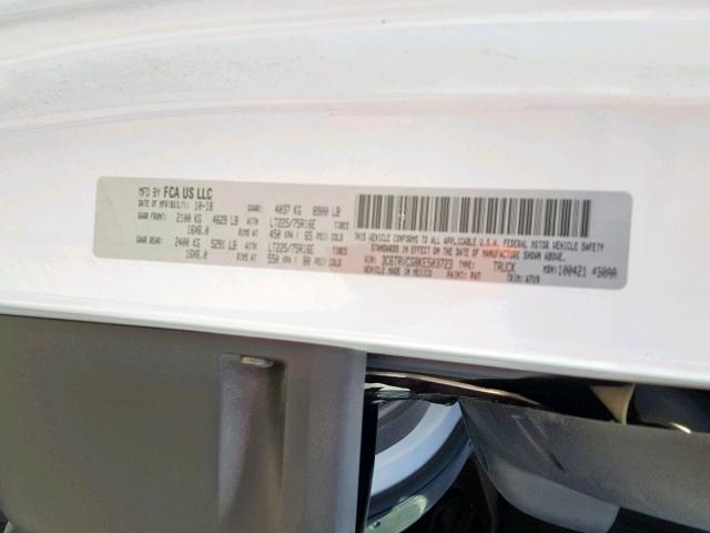 3C6TRVCG8KE503723 - 2019 RAM PROMASTER 白色 照片 10