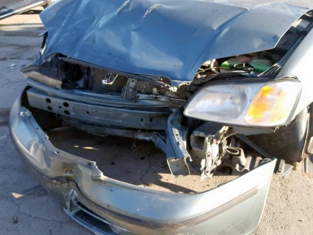 4S3BH635917302214 - 2001 SUBARU LEGACY L GREEN photo 9