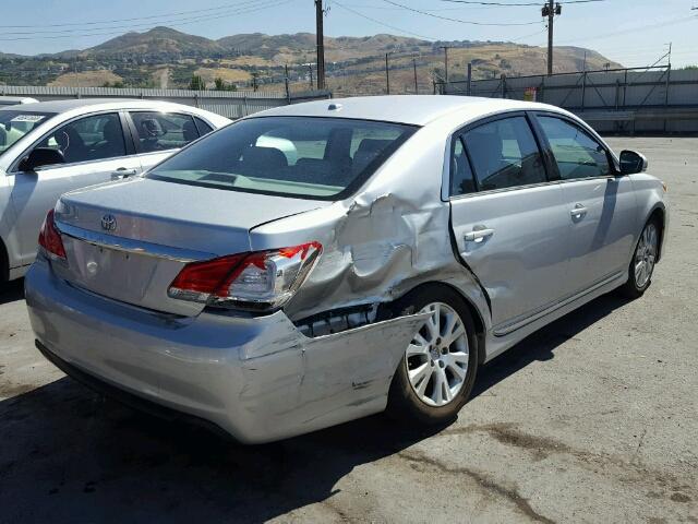 4T1BK3DB3CU446670 - 2012 TOYOTA AVALON BAS SILVER photo 4