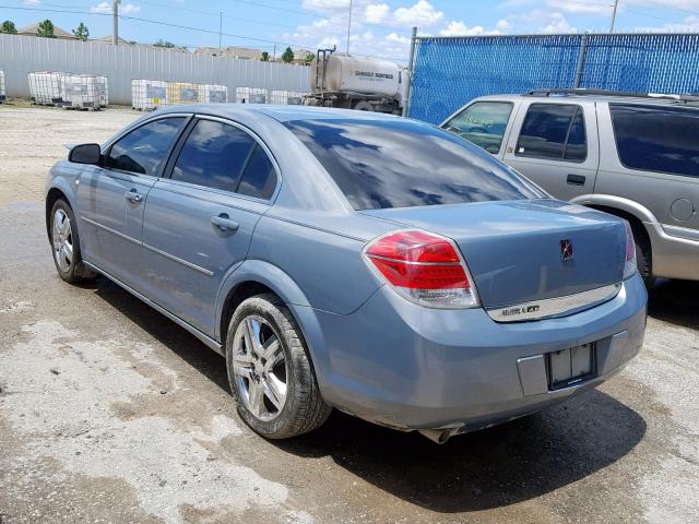 1G8ZS57BX8F249303 - 2008 SATURN AURA XE BLUE photo 3