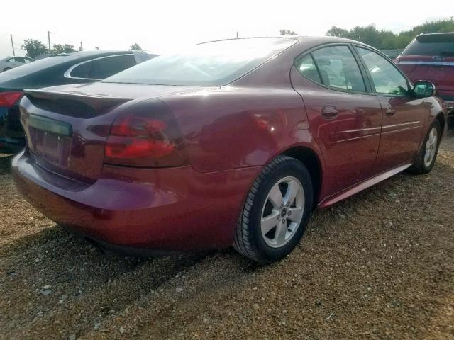 2G2WP522851207723 - 2005 PONTIAC GRAND PRIX RED photo 4