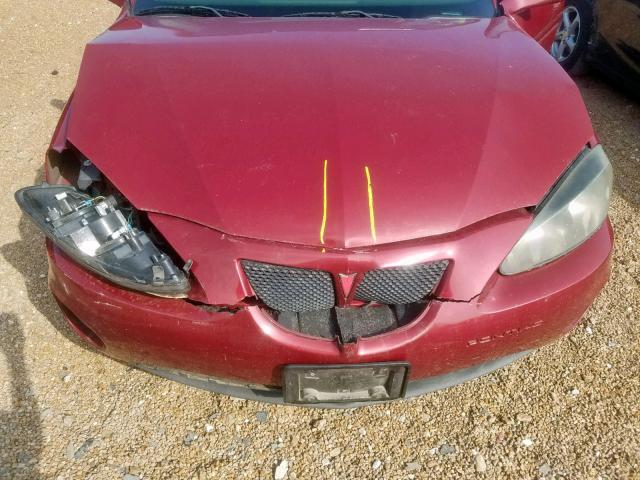 2G2WP522851207723 - 2005 PONTIAC GRAND PRIX RED photo 7