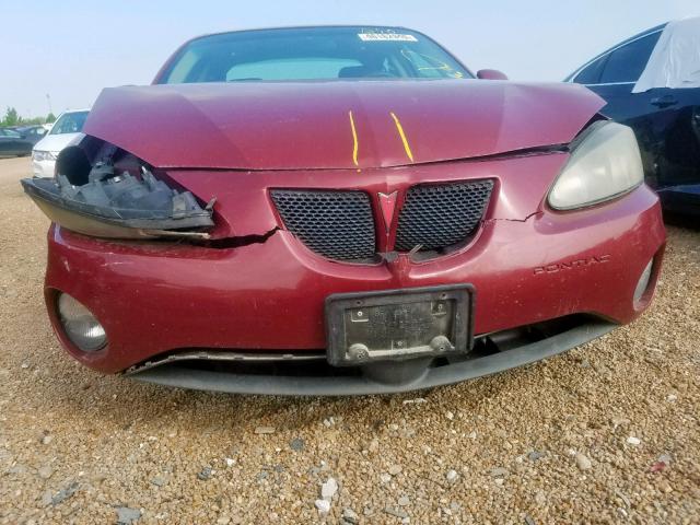 2G2WP522851207723 - 2005 PONTIAC GRAND PRIX RED photo 9