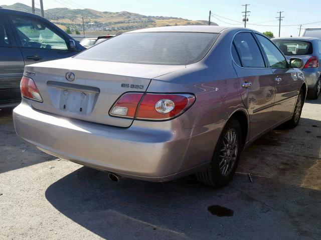 JTHBA30G545031644 - 2004 LEXUS ES 330 SILVER photo 4