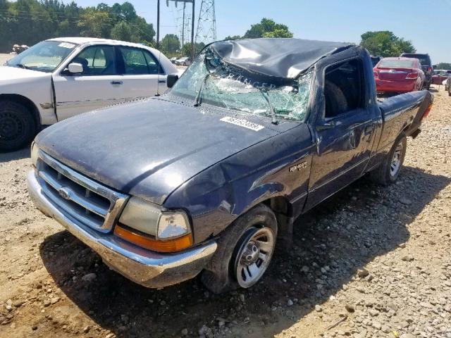 1FTYR10C1XUB10065 - 1999 FORD RANGER BLUE photo 2