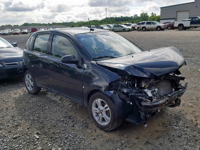 KL1TG66E59B622777 - 2009 CHEVROLET AVEO LT BLACK photo 1