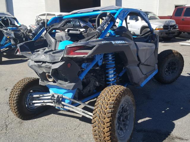 3JBVVAW47JK001439 - 2018 CAN-AM MAVERICK X BLUE photo 4