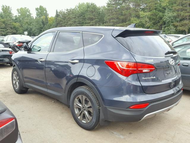 5XYZTDLB9FG251301 - 2015 HYUNDAI SANTA FE S BLUE photo 3