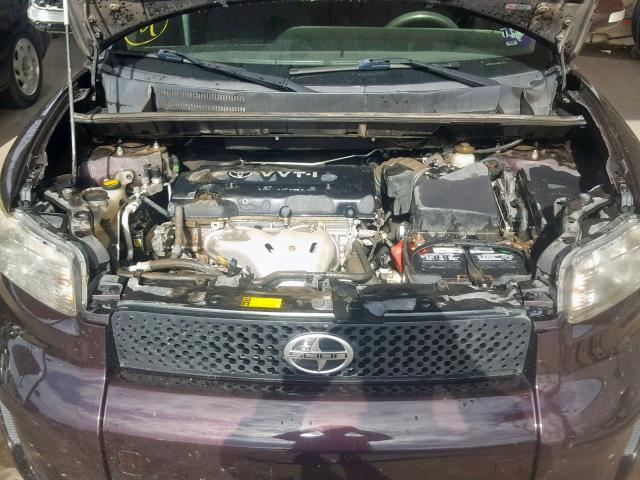 JTLKE50E591073394 - 2009 TOYOTA SCION XB 栗色 照片 7