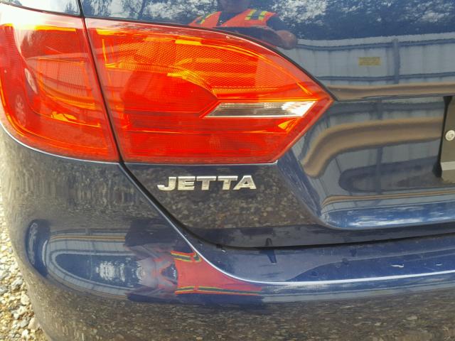 3VW2K7AJ6EM324655 - 2014 VOLKSWAGEN JETTA BASE Կապույտ լուսանկար 10