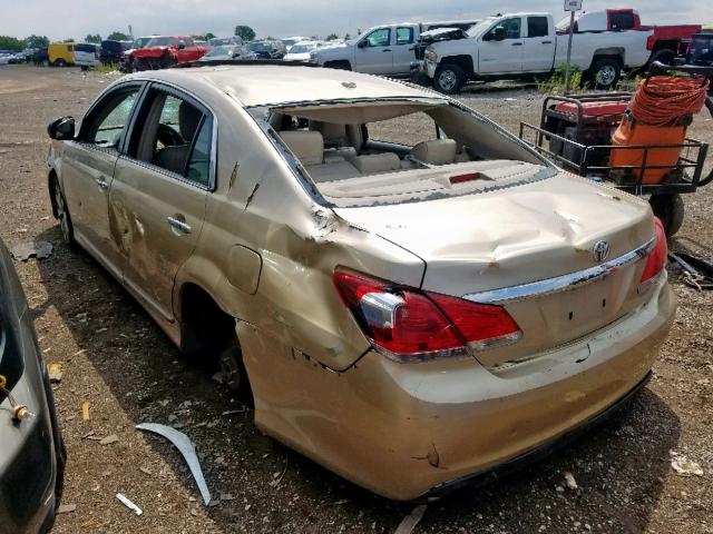 4T1BK3DB9BU376994 - 2011 TOYOTA AVALON BAS GOLD photo 3