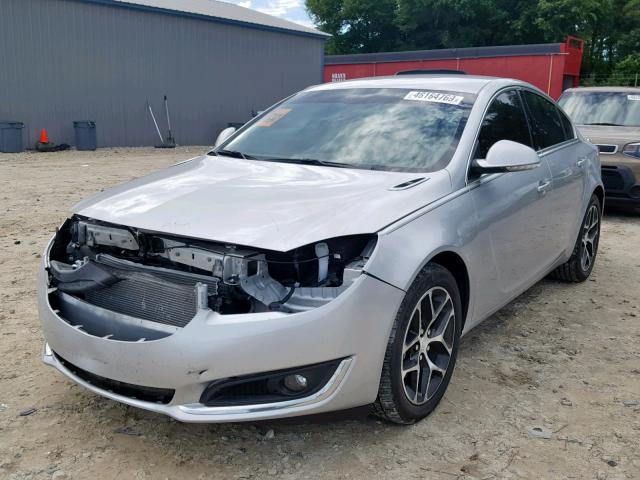 2G4GL5EX3H9194657 - 2017 BUICK REGAL SPOR SILVER photo 2