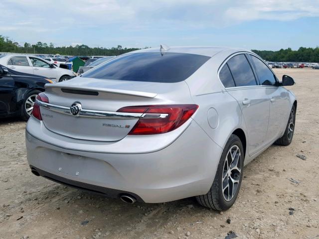 2G4GL5EX3H9194657 - 2017 BUICK REGAL SPOR SILVER photo 4