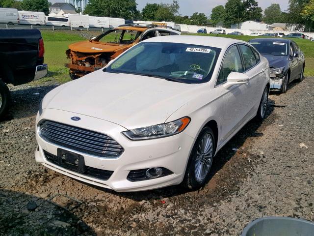 3FA6P0D94ER250658 - 2014 FORD FUSION TIT WHITE photo 2