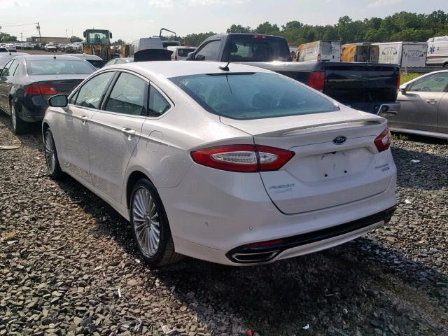 3FA6P0D94ER250658 - 2014 FORD FUSION TIT WHITE photo 3