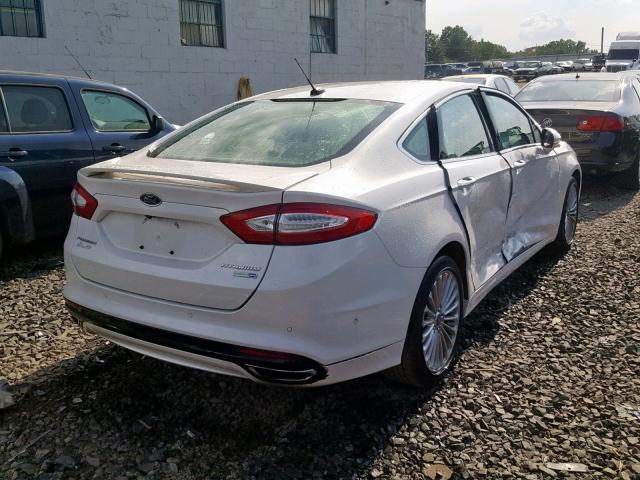 3FA6P0D94ER250658 - 2014 FORD FUSION TIT WHITE photo 4