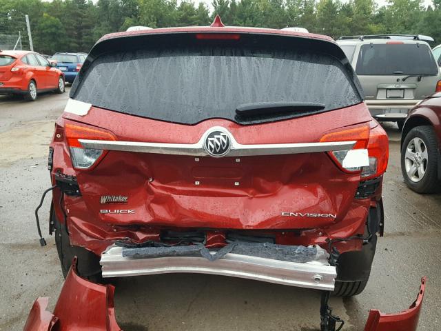 LRBFXBSA9HD103640 - 2017 BUICK ENVISION E RED photo 9