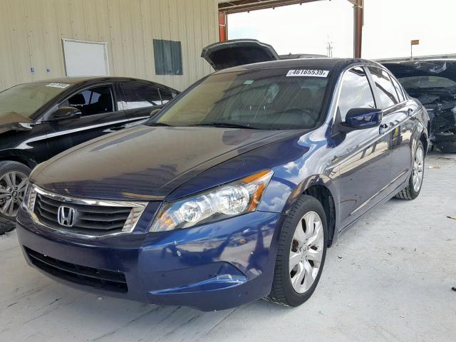 1HGCP26898A149113 - 2008 HONDA ACCORD EXL BLUE photo 2