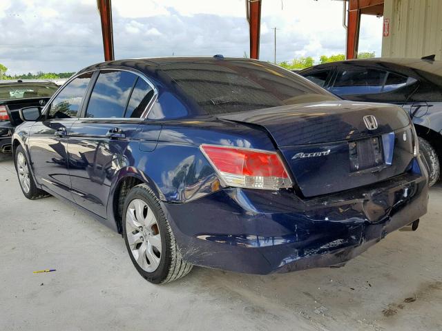 1HGCP26898A149113 - 2008 HONDA ACCORD EXL BLUE photo 3