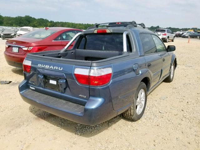 4S4BT62C767105009 - 2006 SUBARU BAJA SPORT BLUE photo 4