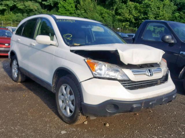 JHLRE48757C018295 - 2007 HONDA CR-V EXL WHITE photo 1