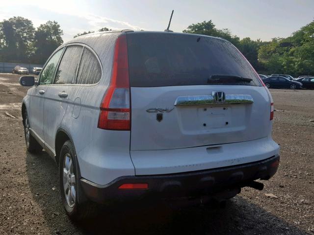 JHLRE48757C018295 - 2007 HONDA CR-V EXL WHITE photo 3