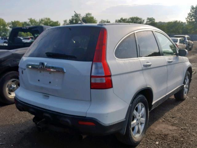 JHLRE48757C018295 - 2007 HONDA CR-V EXL WHITE photo 4