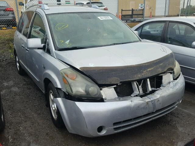 5N1BV28U67N106359 - 2007 NISSAN QUEST S SILVER photo 1