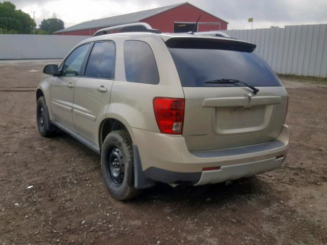 2CKDL33F996211530 - 2009 PONTIAC TORRENT BEIGE photo 3