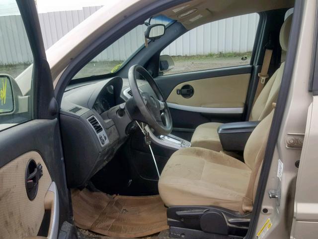 2CKDL33F996211530 - 2009 PONTIAC TORRENT BEIGE photo 5