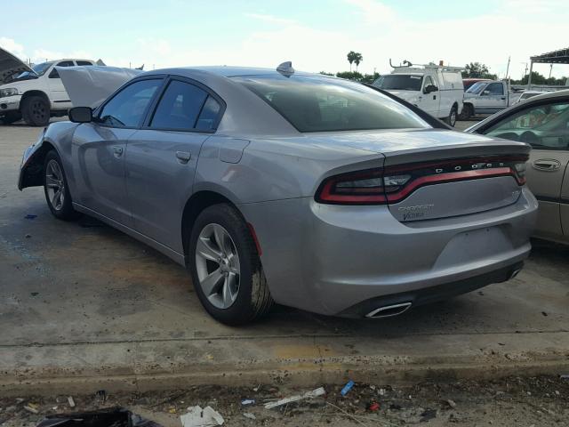 2C3CDXHGXHH553648 - 2017 DODGE CHARGER SX GRAY photo 3