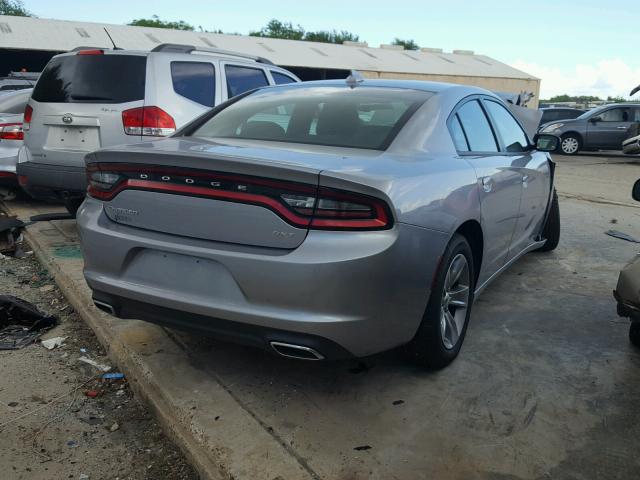 2C3CDXHGXHH553648 - 2017 DODGE CHARGER SX GRAY photo 4