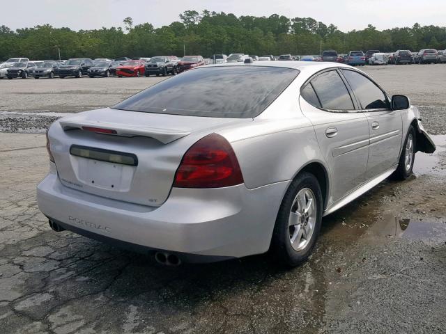 2G2WS522151288658 - 2005 PONTIAC GRAND PRIX SILVER photo 4