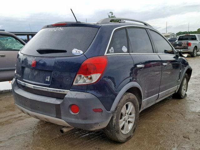 3GSCL33PX8S627120 - 2008 SATURN VUE XE BLUE photo 4