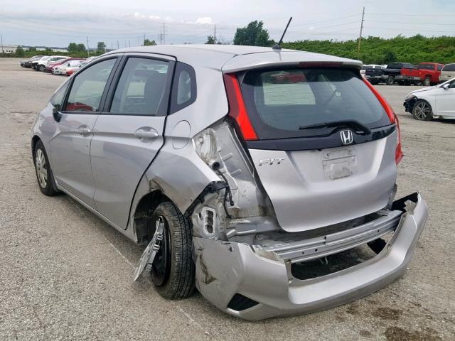 3HGGK5H55GM700465 - 2016 HONDA FIT LX SILVER photo 3