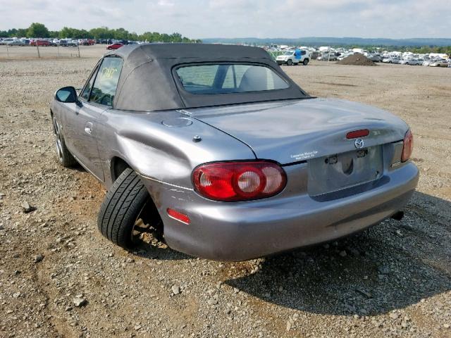 JM1NB353630307150 - 2003 MAZDA MX-5 MIATA GRAY photo 3