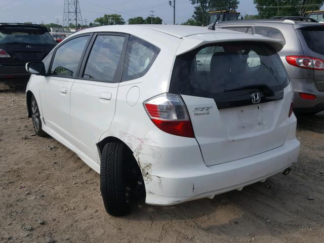 JHMGE8H53DC074126 - 2013 HONDA FIT SPORT WHITE photo 3