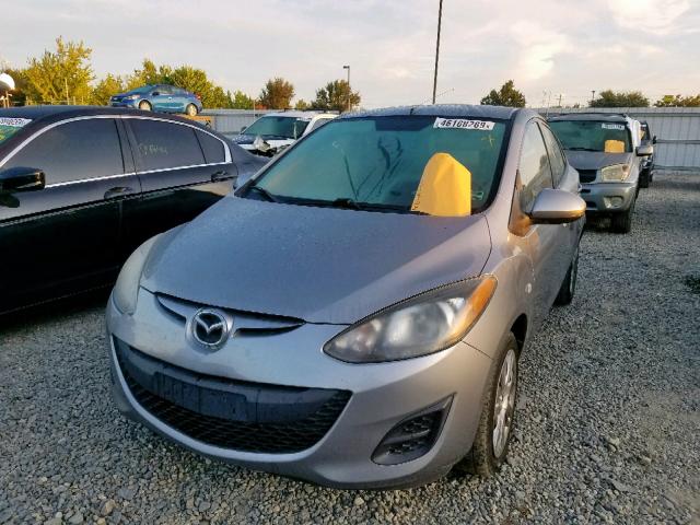 JM1DE1KY0E0178381 - 2014 MAZDA MAZDA2 SPO GRAY photo 2