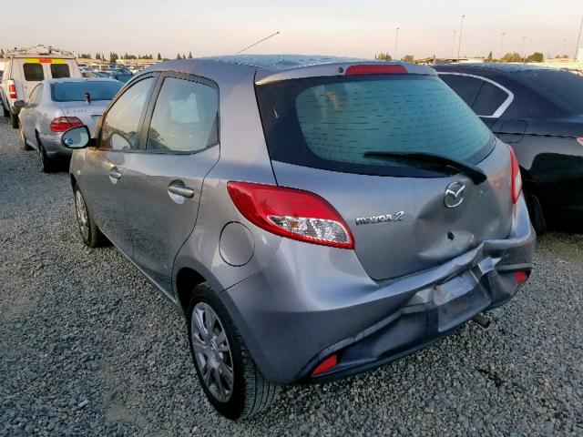 JM1DE1KY0E0178381 - 2014 MAZDA MAZDA2 SPO GRAY photo 3