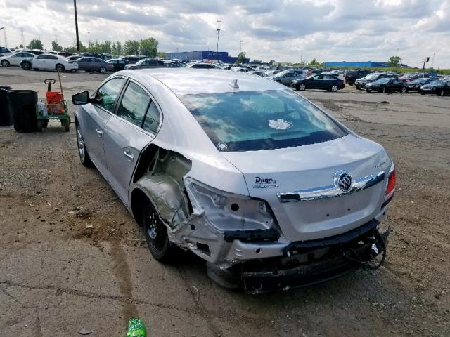 1G4GF5E32CF204356 - 2012 BUICK LACROSSE P SILVER photo 3