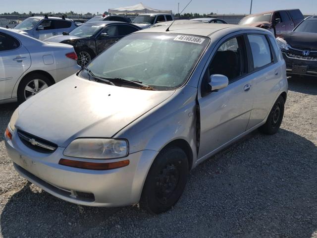 KL1TD62685B362781 - 2005 CHEVROLET AVEO BASE Сұр фото 2