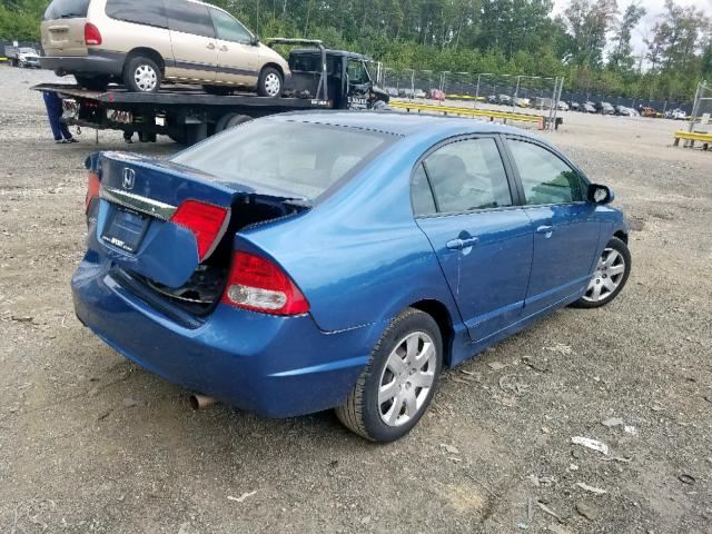 2HGFA1F54AH573790 - 2010 HONDA CIVIC LX BLUE photo 4