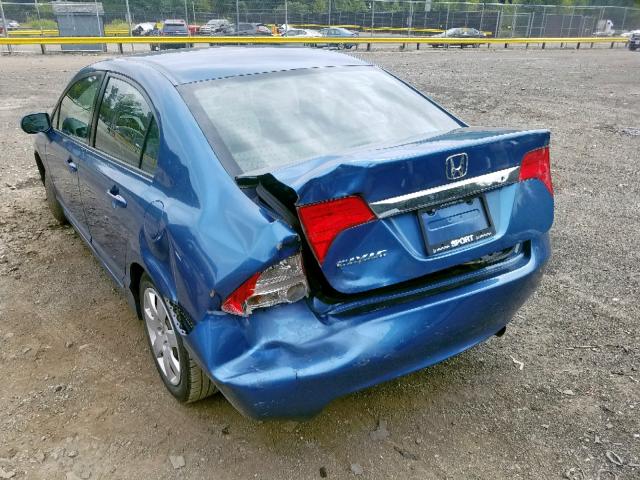 2HGFA1F54AH573790 - 2010 HONDA CIVIC LX BLUE photo 9