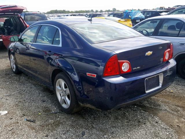 1G1ZB5EBXA4111666 - 2010 CHEVROLET MALIBU LS BLUE photo 3