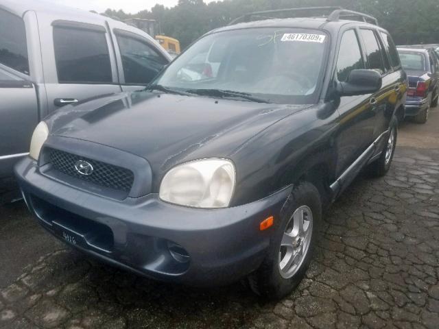 KM8SB12B23U492613 - 2003 HYUNDAI SANTA FE G BLACK photo 2