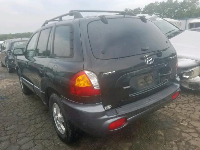 KM8SB12B23U492613 - 2003 HYUNDAI SANTA FE G BLACK photo 3