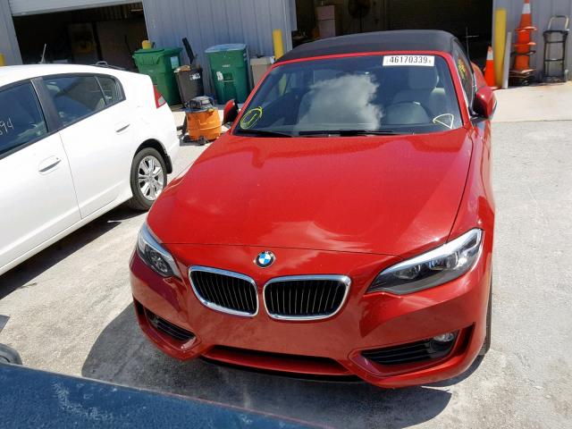 WBA1K5C50FV242735 - 2015 BMW 228 I RED photo 9