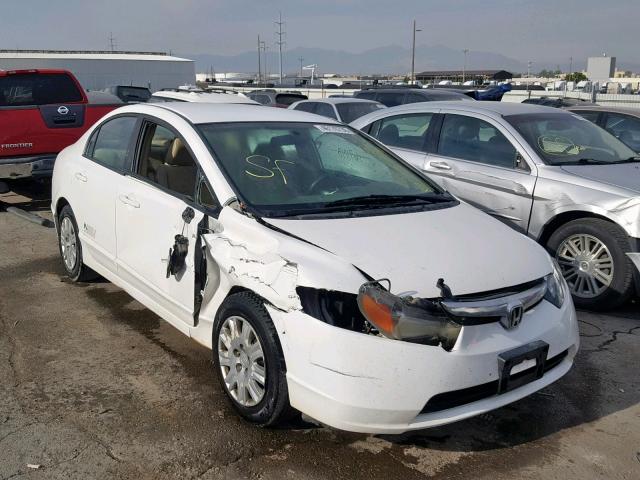 1HGFA46578L000090 - 2008 HONDA CIVIC GX WHITE photo 1