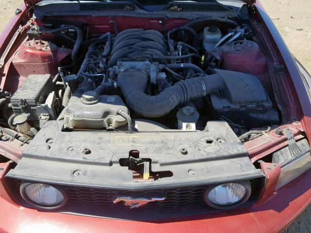 1ZVHT82H665147105 - 2006 FORD MUSTANG GT RED photo 7